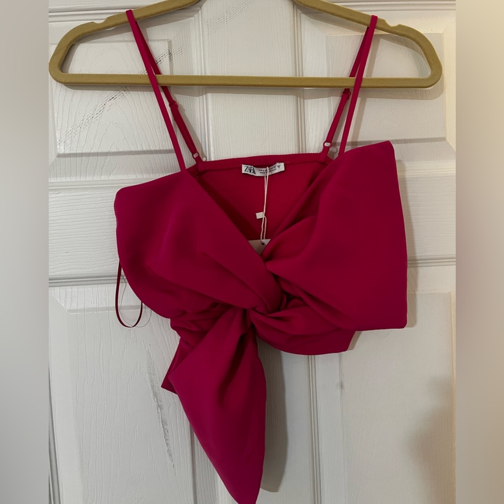 Zara new with tags hot pink top